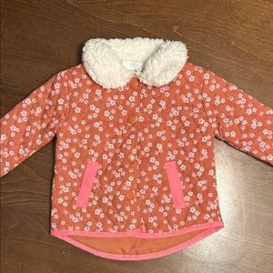 Quilted Floral Print Jacket